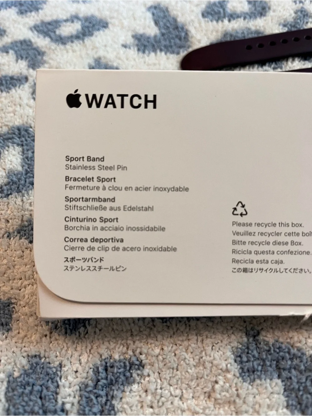 Apple Dark Plum Sport Band for Apple Watch